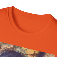 MOCHA SPIDER DANCE:  Unique Spiral Tie-Dye Unisex T-Shirt, Boho Chic Tee, Summer Vibes Top, Festival Wear, Eco-Friendly Gift