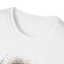 MIDNIGHT SUN: Galaxy, spray style, Abstract Art Unisex T-Shirt – Trendy Graphic Tee for Casual Wear, Unique Gift for Art Lovers, Summer Fashion, Street Style