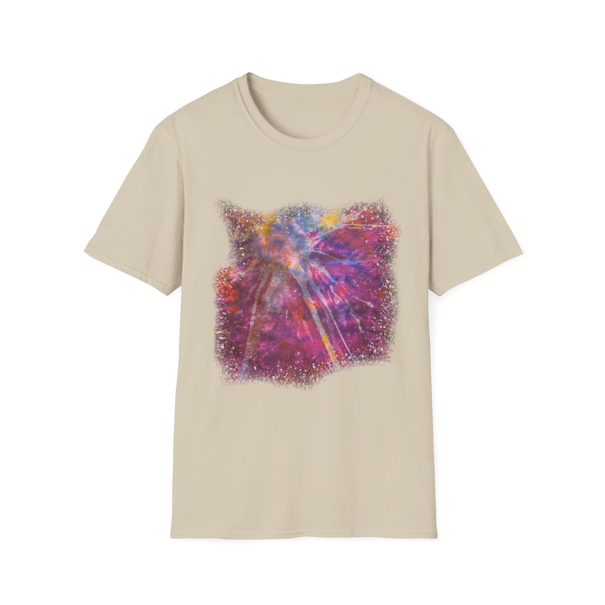 Raspberry Sorbet 2:  Cosmic Vibe Unisex Softstyle T-Shirt | Galaxy Art Tee | Gift for Space Lovers | Festival Wear | Comfortable Casual Tee | Summer Wardrobe