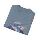 Blue on Coper 2:  Galaxy Splatter Unisex T-Shirt | Trendy Summer Tee for Art Lovers, Gift for Birthdays, Relaxed Fit Casual Wear, Unique Graphic Shirt