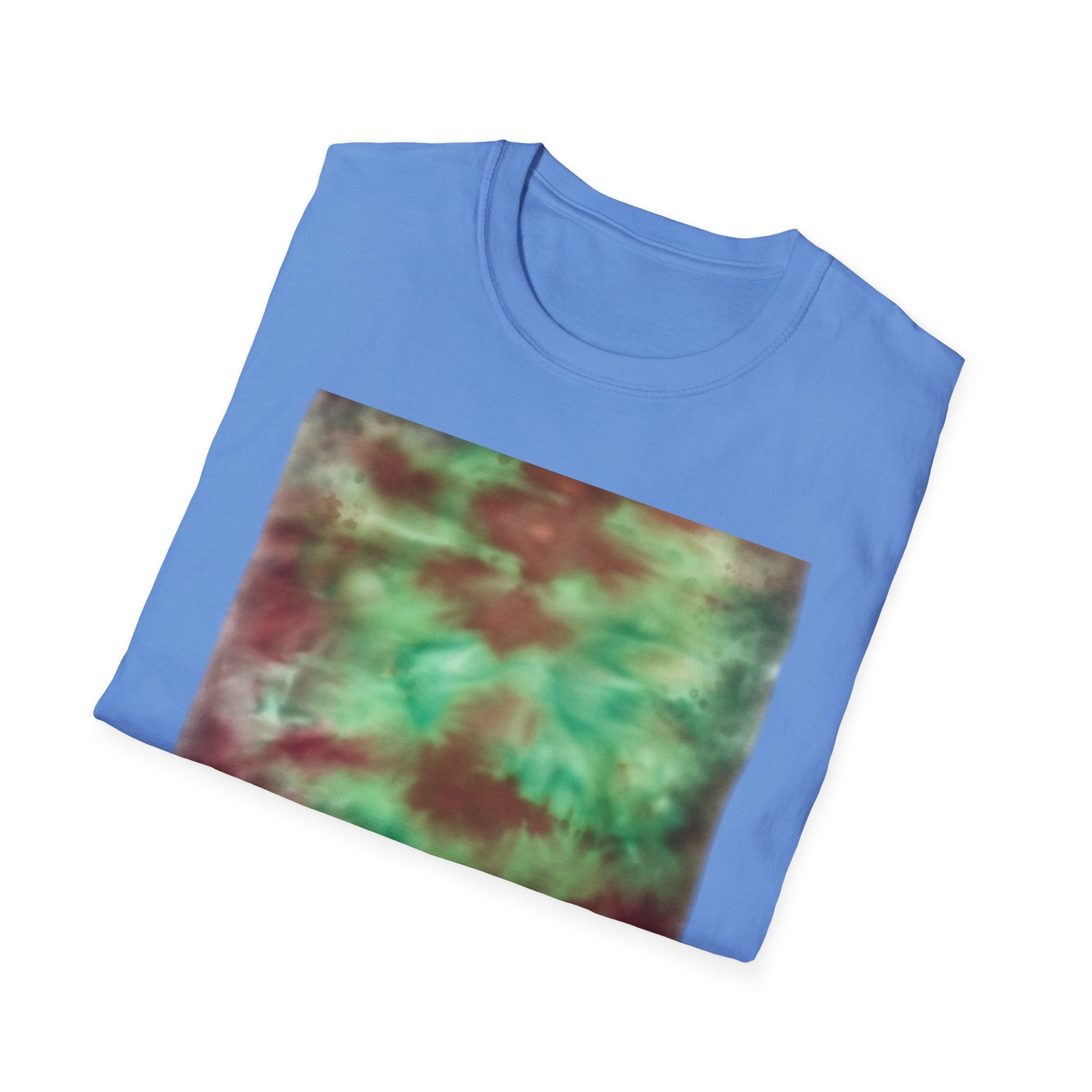 AUTUMN INFUSION: Unisex Monet Tie-Dye Art T-Shirt, Relaxed Comfy Tee, Boho Style Shirt, Perfect Gift for Art Lovers, Festival Wear, Casual Everyday Clothing