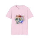 The Scramble 2:  Colorful Splash Unisex Softstyle T-Shirt, Casual Wear, Gift for Friends, Summer Fashion, Vibrant Art Tee