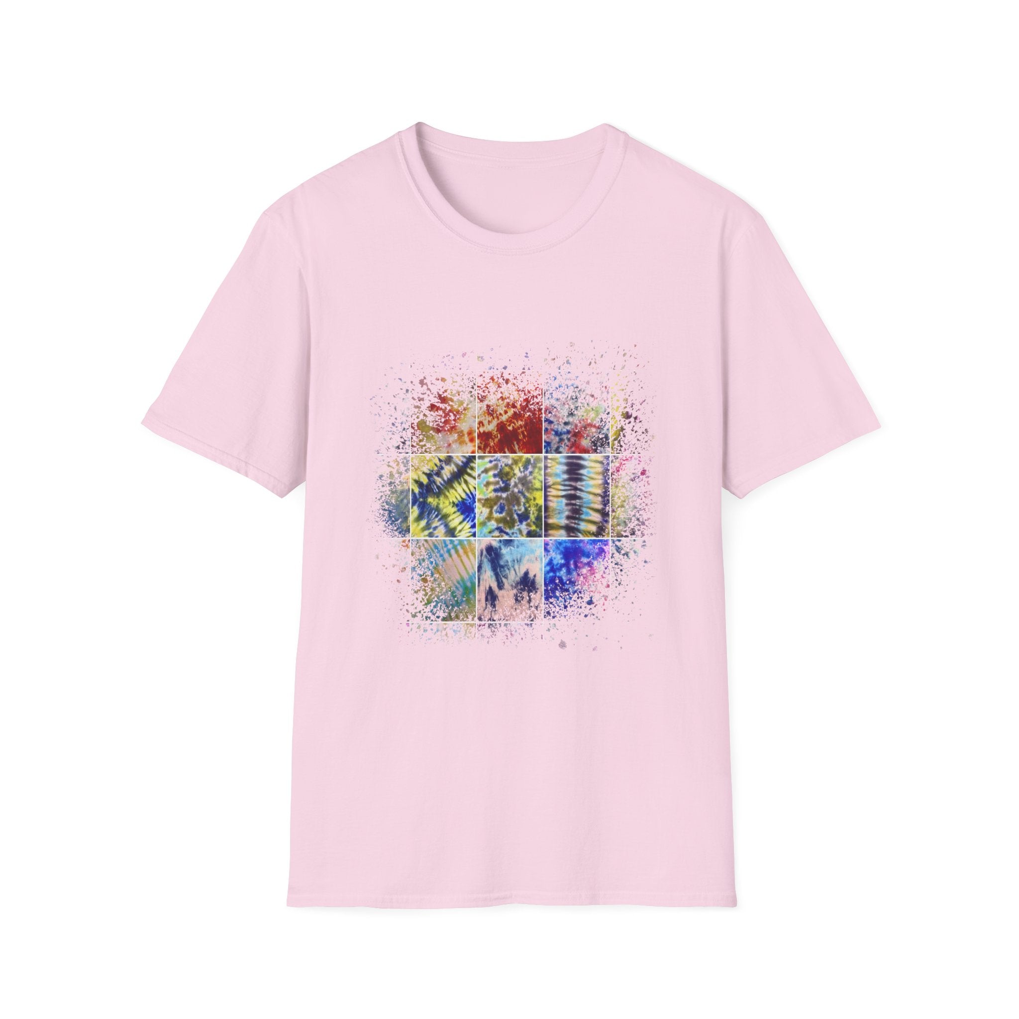 The Scramble 2:  Colorful Splash Unisex Softstyle T-Shirt, Casual Wear, Gift for Friends, Summer Fashion, Vibrant Art Tee