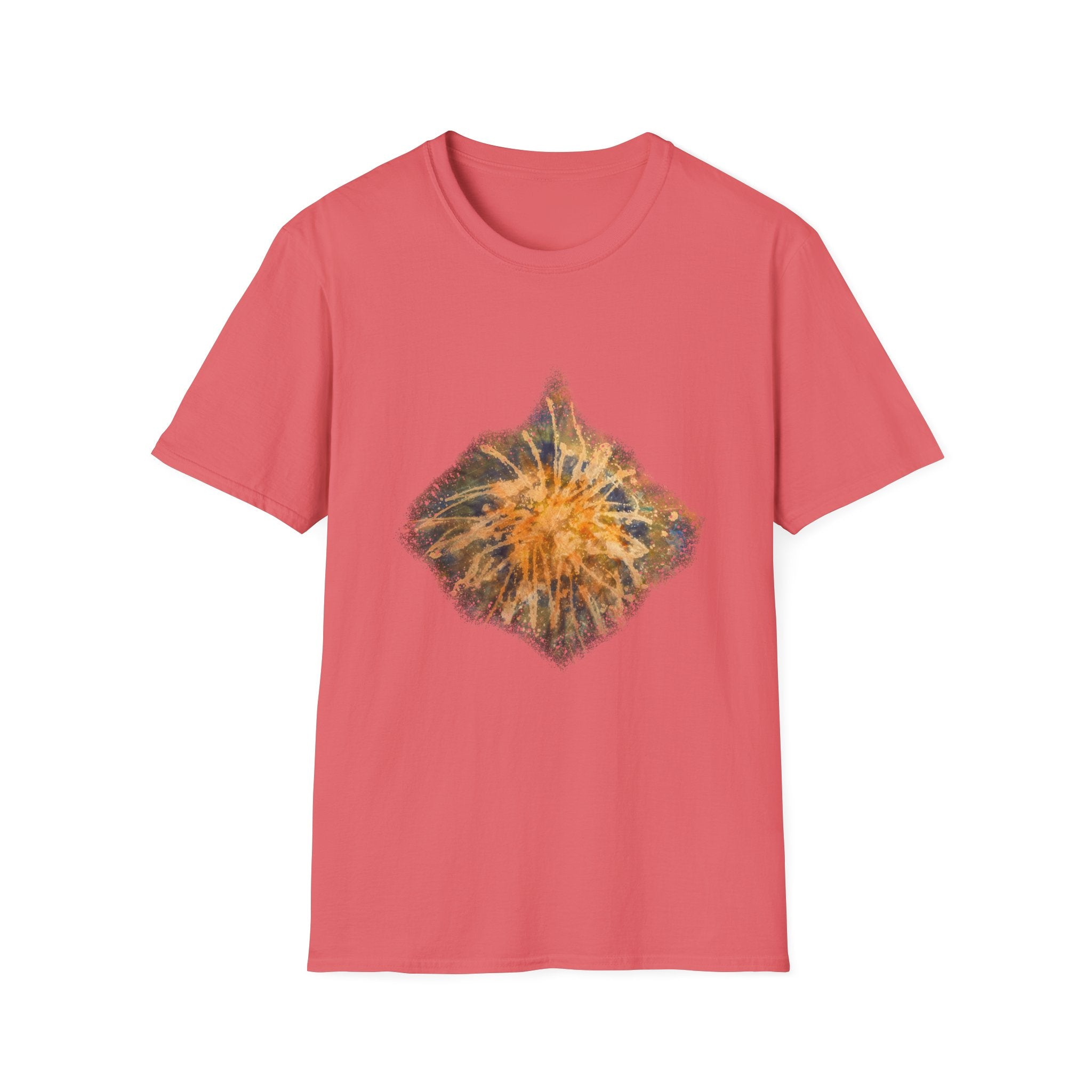 Eternal Starfire 2:  Boho Floral Snowy edge, Unisex T-Shirt - Cozy Casual Wear, Nature Lover Gift, Summer Vibes, Festival Attire, Everyday Comfort