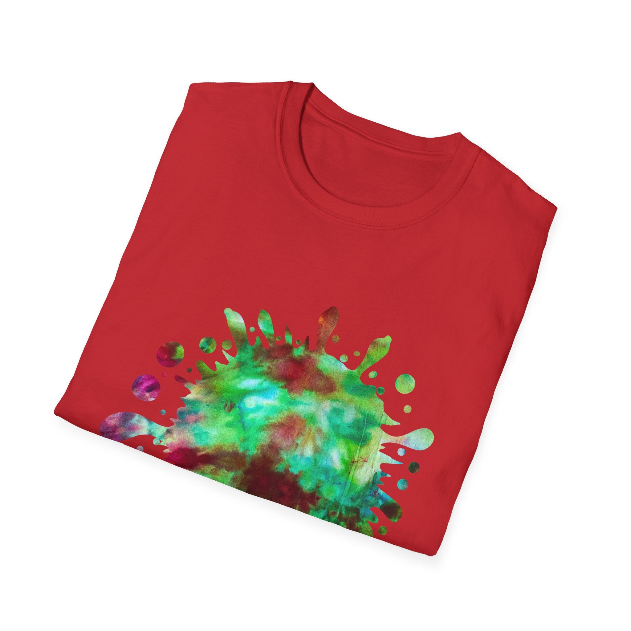 Autumn Infusion 2:  Vibrant Splash T-Shirt - Artsy Graphic Tee for Creatives, Casual Wear, Unique Gift, Summer Style, Colorful Fashion
