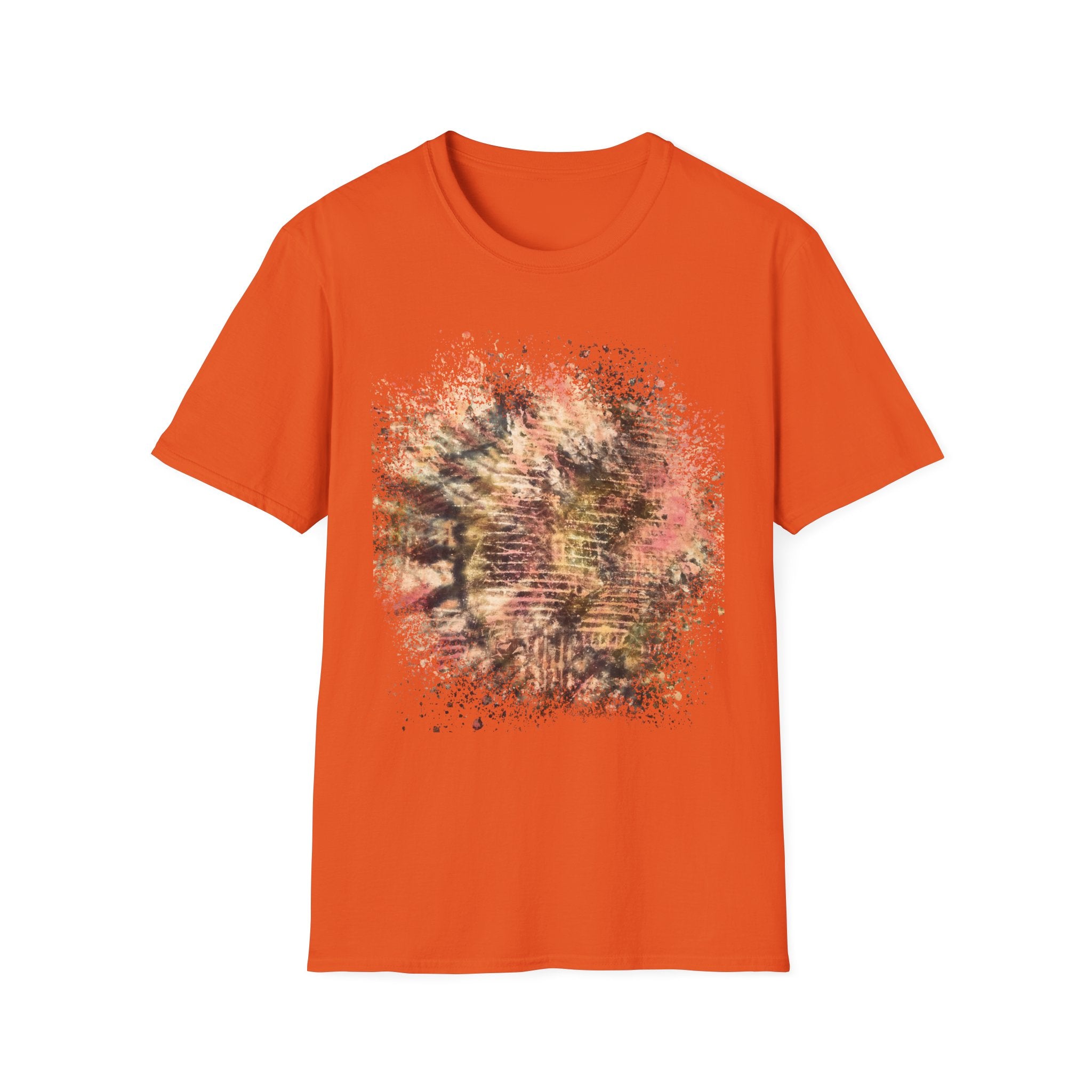 CAT SCRATCH FEVER:  Scratchy fun  vibe, Abstract Tie-Dye Unisex Softstyle T-Shirt | Bohemian Vibe, Casual Wear, Gift for Friends, Summer Fashion, Nature Lover Tee