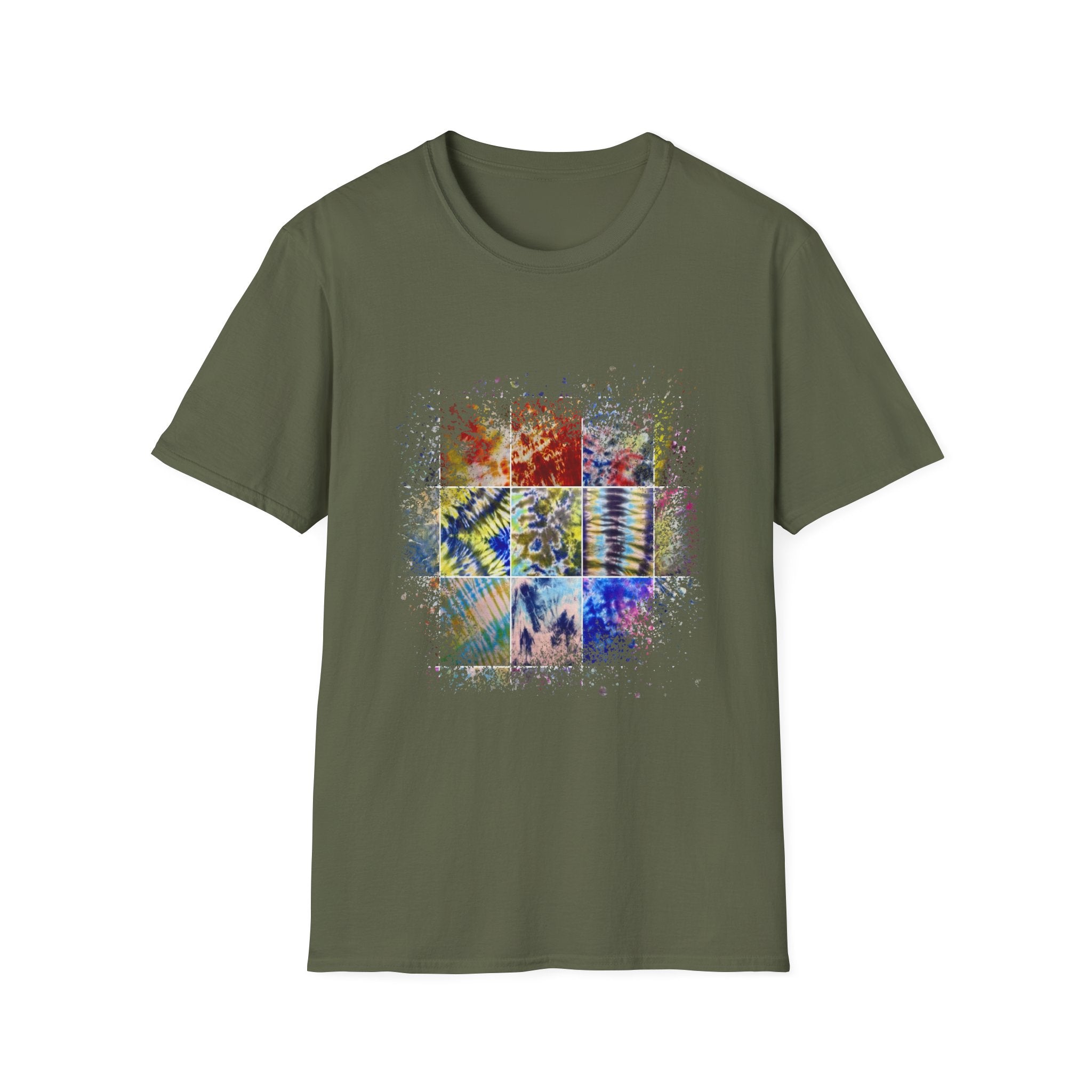 The Scramble 2:  Colorful Splash Unisex Softstyle T-Shirt, Casual Wear, Gift for Friends, Summer Fashion, Vibrant Art Tee