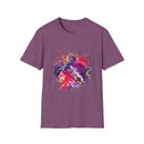 Fifth Dimension 2:  Cool Splash Art Unisex Softstyle T-Shirt, Colorful Tee, Casual Wear, Birthday Gift, Art Lover Shirt, Graphic Tee