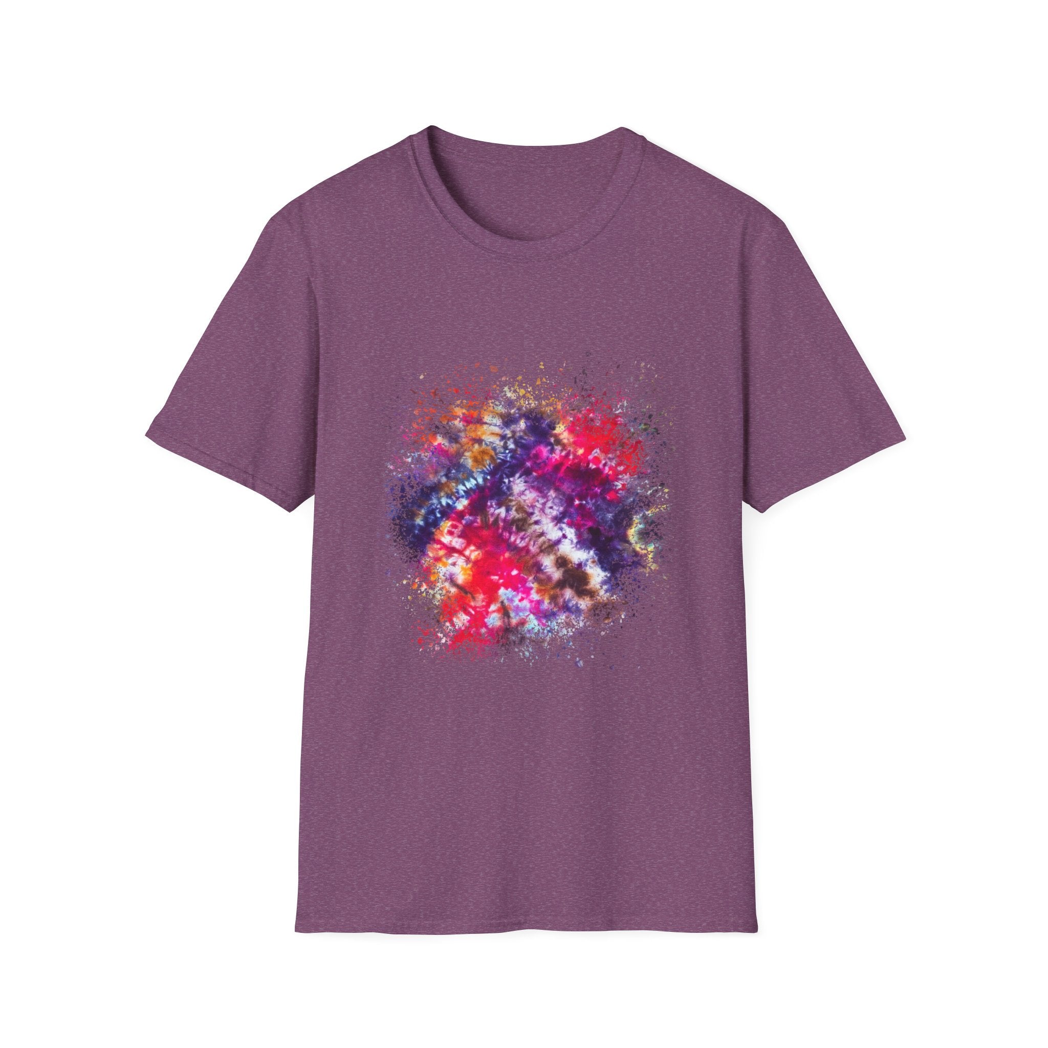 Fifth Dimension 2:  Cool Splash Art Unisex Softstyle T-Shirt, Colorful Tee, Casual Wear, Birthday Gift, Art Lover Shirt, Graphic Tee