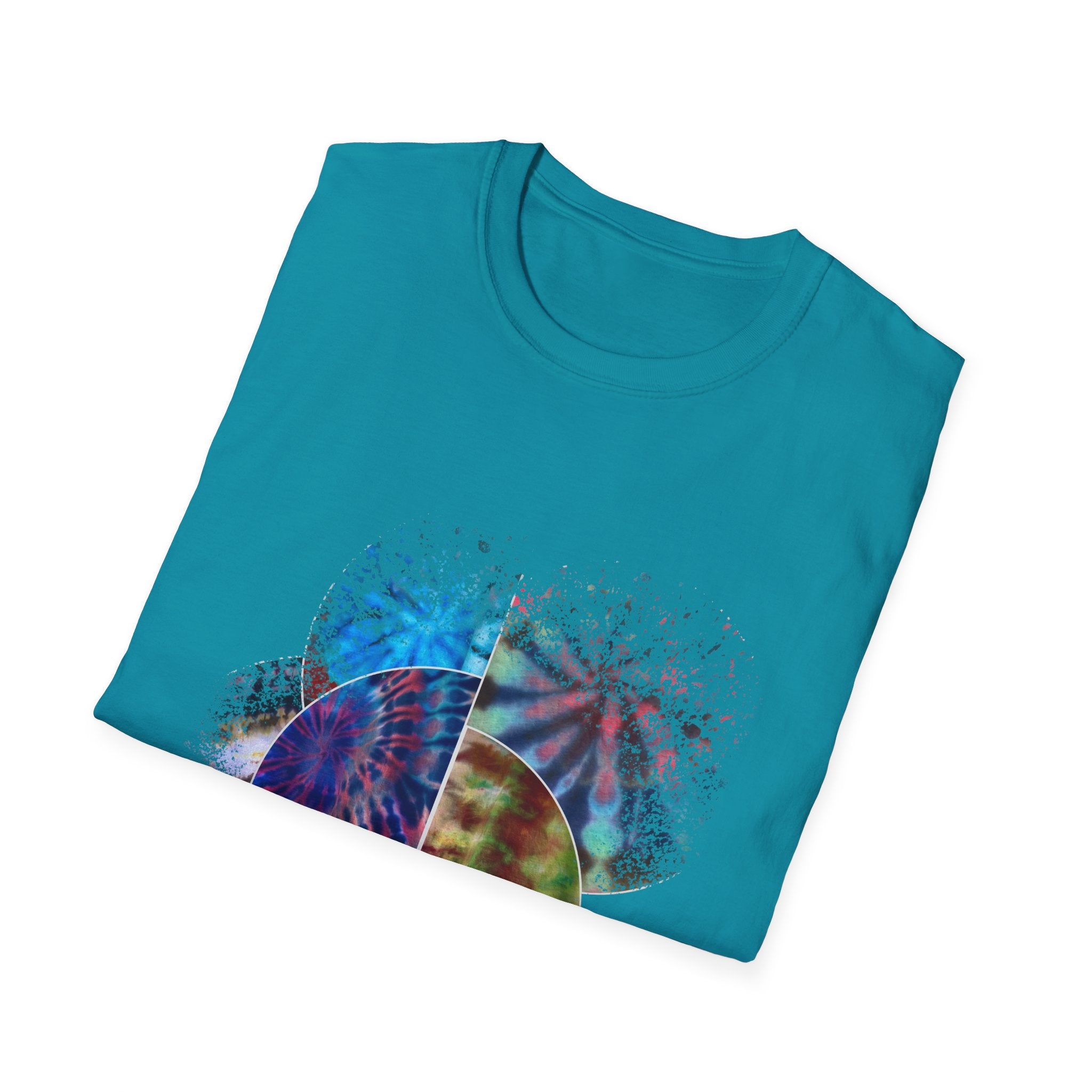 Tenacity 2:  Colorful Tie-Dye Unisex Softstyle T-Shirt, Casual Wear, Gift for Art Lovers, Summer Vibes, Festival Clothing
