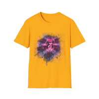 Sundance Citation 2: Galactic Drip Splash Unisex T-Shirt - Cosmic Art Tee, Graphic Shirt for Space Lovers, Gift for Astronomy Fans, Unique Trendy Apparel