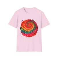 Fuchsia Frenzy 2:  Vibrant Tie-Dye T-Shirt for Fun & Relaxation, Summer Vibes, Festival Wear, Unisex Fashion, Gift for Friends