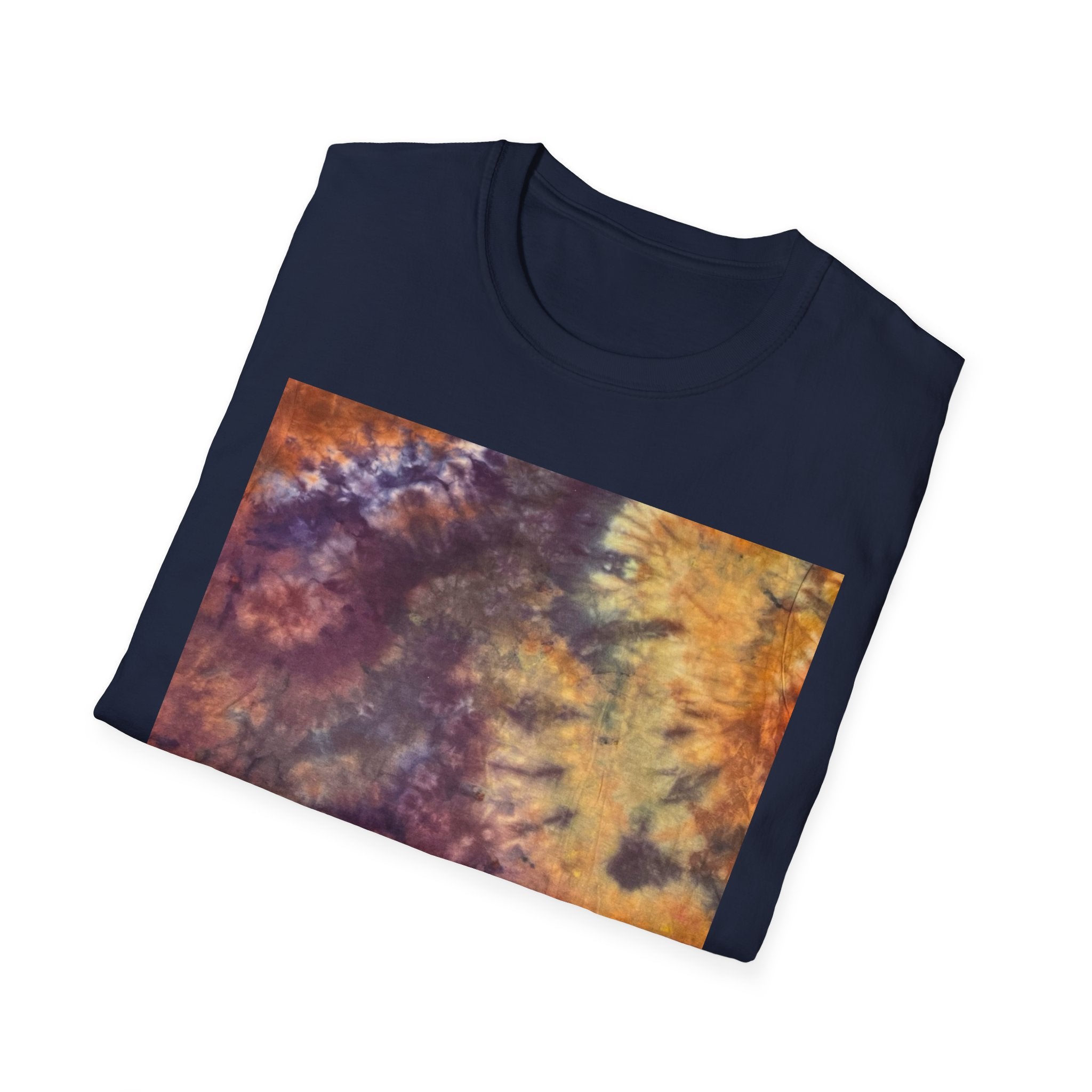 AMBER PREROGATIVE: Smash style Bohemian Tie-Dye T-Shirt, Unisex Casual Wear, Summer Festival Top, Gift for Music Lovers, Eco-Friendly Fashion