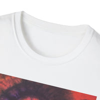 POWER BALL BLISS: Vibrant swirl Tie-Dye Unisex Softstyle T-Shirt, Summer Festival Tee, Bohemian Apparel, Gift for Friends, Unique Graphic Shirt