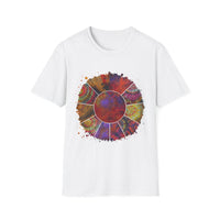 FORTUNE: Colorful, splat style, Bohemian tie dye collage, Unisex T-Shirt, Tie-Dye Vibe Shirt, Festival Wear, Summer Style, Gift for Her/Him
