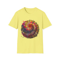 Desert Rose 2:  Vibrant Tie-Dye T-Shirt, Unisex Softstyle Tee, Boho Chic Shirt, Casual Wear, Perfect for Summer Festivals, Gift for Friends