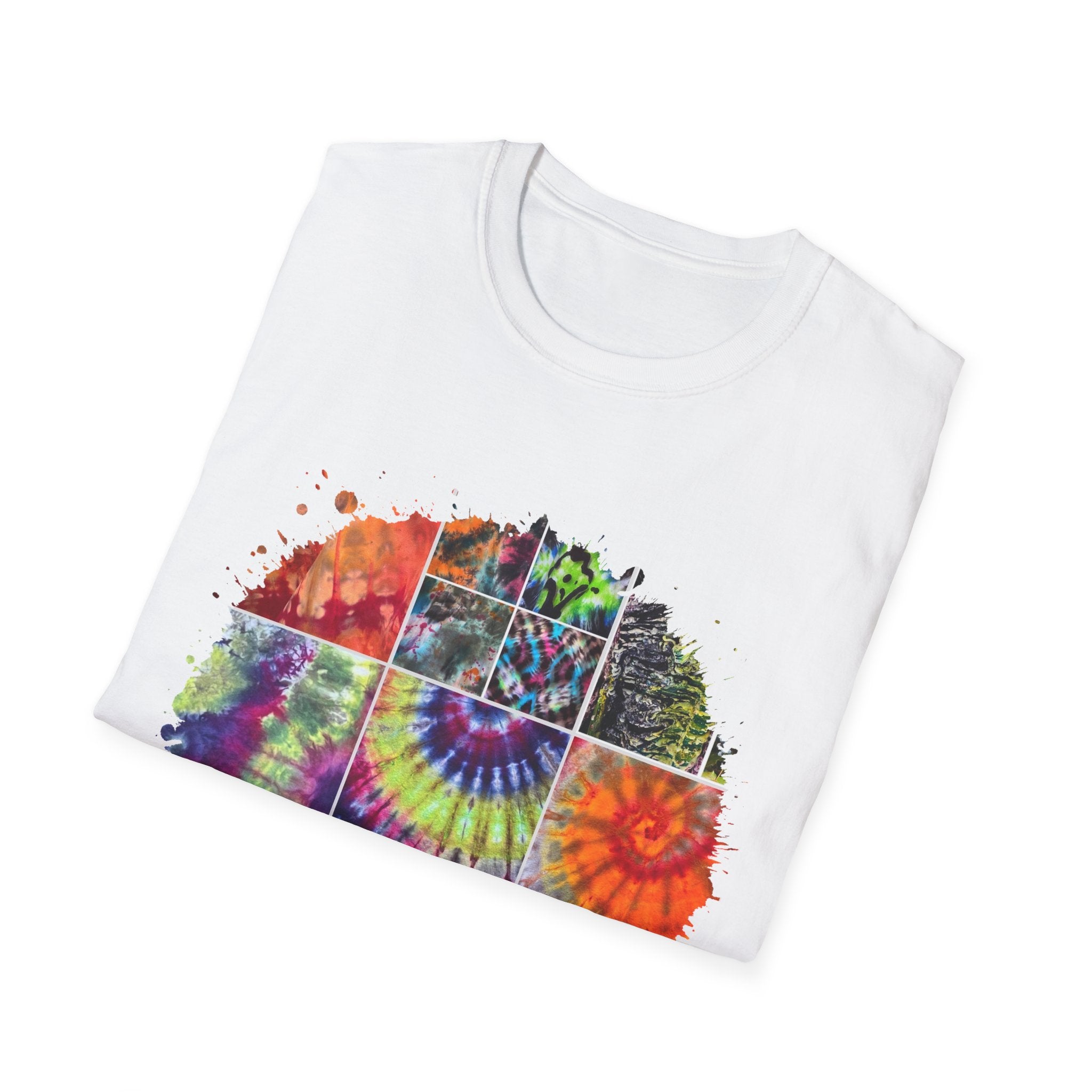 Resilience 2:  Vibrant Tie-Dye Unisex Softstyle T-Shirt, Bohemian Tee, Summer Apparel, Festival Wear, Gift for Him or Her