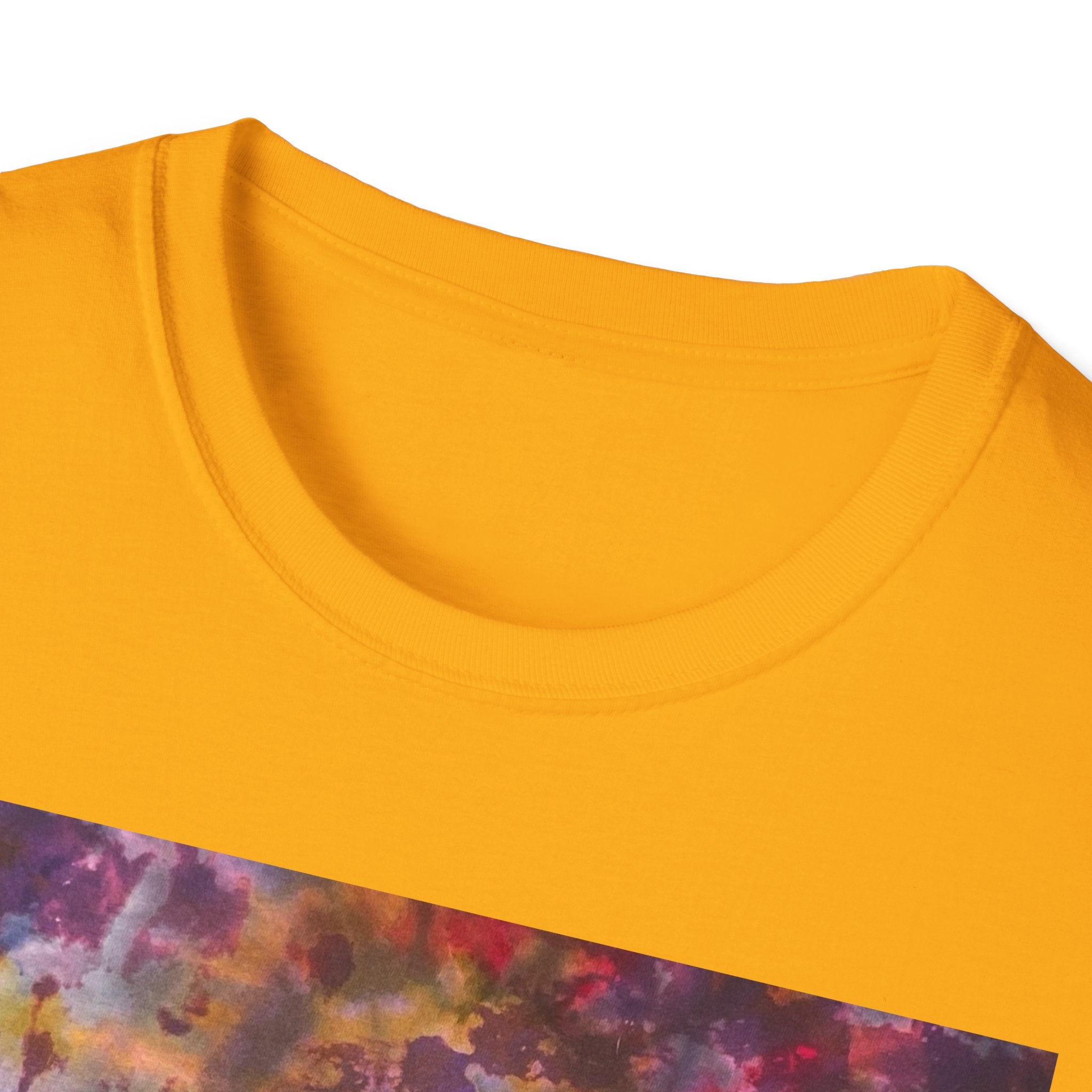 FANTASIA:  Fantasy inspired Splat style, Tie-Dye Unisex Softstyle T-Shirt | Perfect for Summer Festivals, Casual Outings, Gifts, and Relaxation