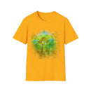THE CONTRARIAN:  Deep sea vibe, Nature-Inspired Tie-Dye T-Shirt | Unisex Softstyle | Bohemian Vibe | Perfect for Festivals, Casual Wear, Eco-Friendly Living