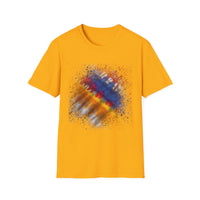 INTUITION:  Sunrise inspired, Vibrant Tie-Dye Unisex Softstyle T-Shirt | Comfortable Casual Wear, Gift Idea for Summer, Music Festivals, Retro Vibes, Unisex Apparel