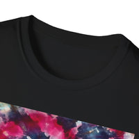 HARDCORE HARMONY: Smash Style Tie-Dye Vibe Unisex Softstyle T-Shirt, Party Wear, Music Festival Shirt, Summer Clothing, Gift for Him/Her