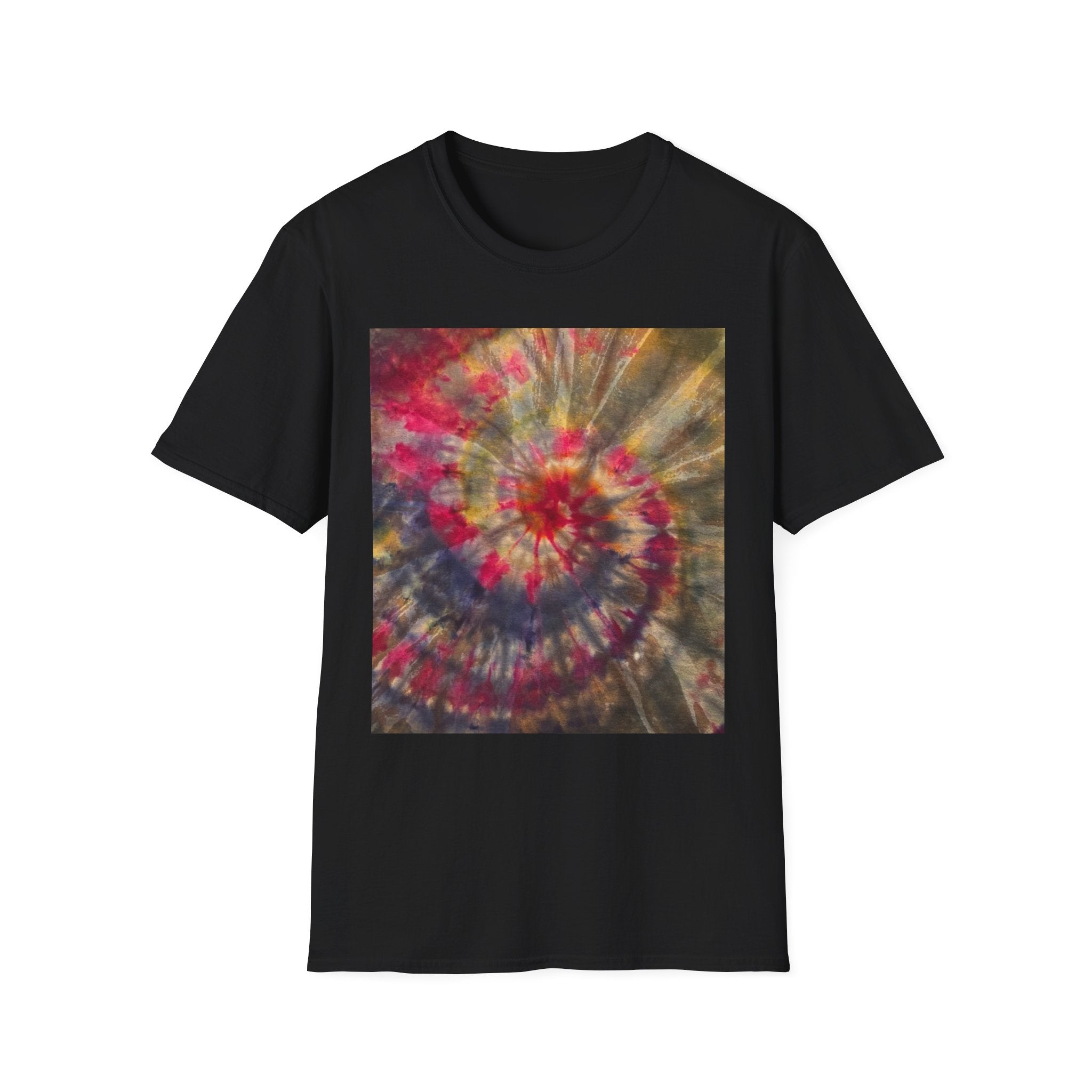DESERT ROSE: Colorful Hot Spiral Design Unisex T-Shirt | Boho Circle Top | Size Range & Eco-Friendly | Perfect Gift for Nature Lovers & Summer Vibes
