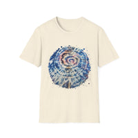 KINETIX:  Dream inspired, Spiritual Tie-Dye T-Shirt, Relaxed Vibes, Unisex Tee, Gift for Yoga Lovers, Bohemian Style, Festival Apparel