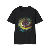Temptation 2:  Colorful Spiral Art Unisex Softstyle T-Shirt, Casual Wear, Gift for Art Lovers, Eco-Friendly Tee, Summer Fashion