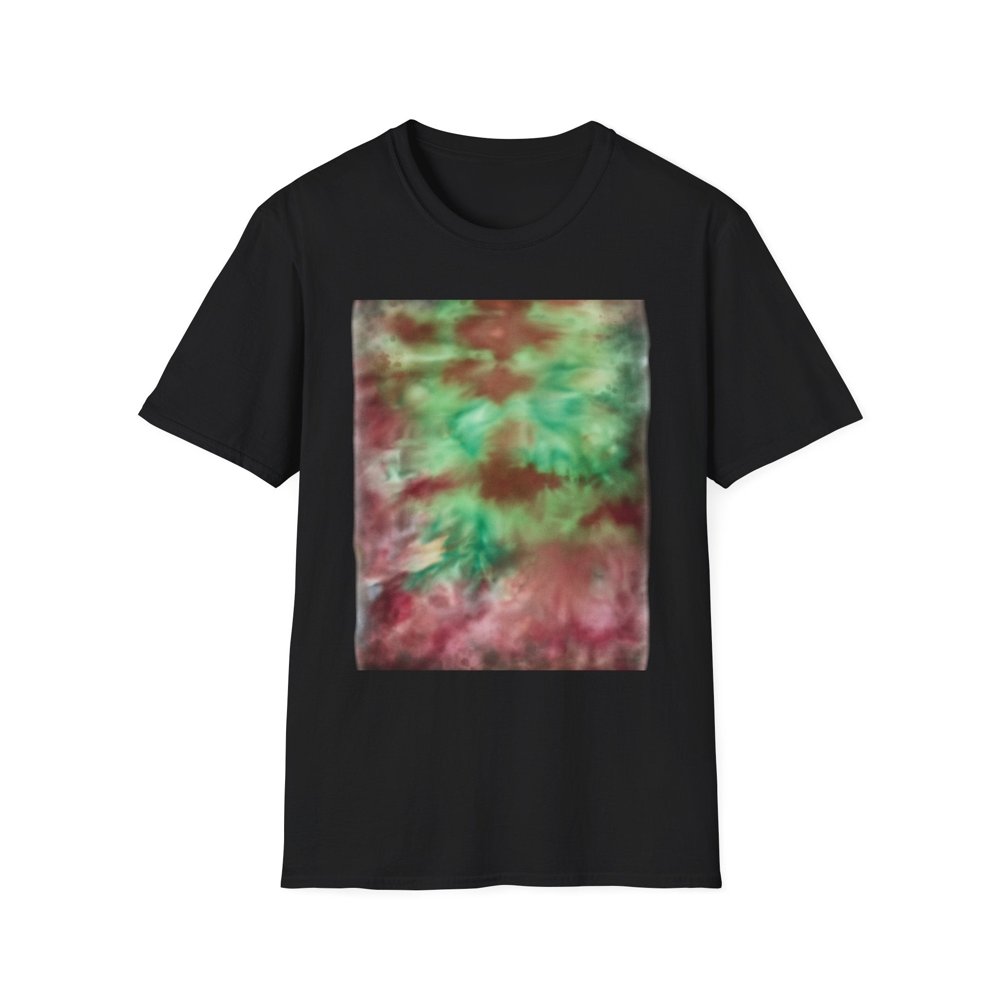 AUTUMN INFUSION: Unisex Monet Tie-Dye Art T-Shirt, Relaxed Comfy Tee, Boho Style Shirt, Perfect Gift for Art Lovers, Festival Wear, Casual Everyday Clothing