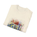 The Scramble 2:  Colorful Splash Unisex Softstyle T-Shirt, Casual Wear, Gift for Friends, Summer Fashion, Vibrant Art Tee
