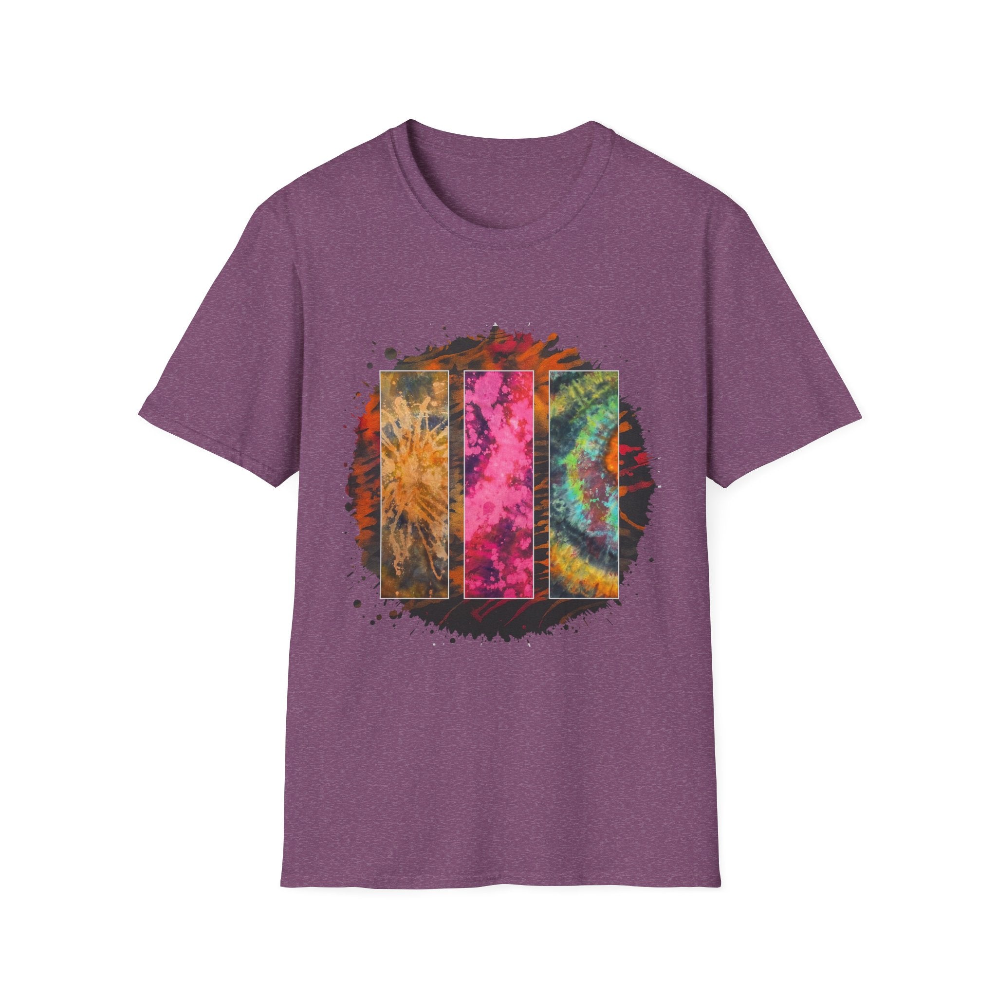 Firestone 2:  Vibrant Tie-Dye Unisex T-Shirt, Colorful Casual Tee, Summer Festival Shirt, Gift for Friends, Boho Style Apparel
