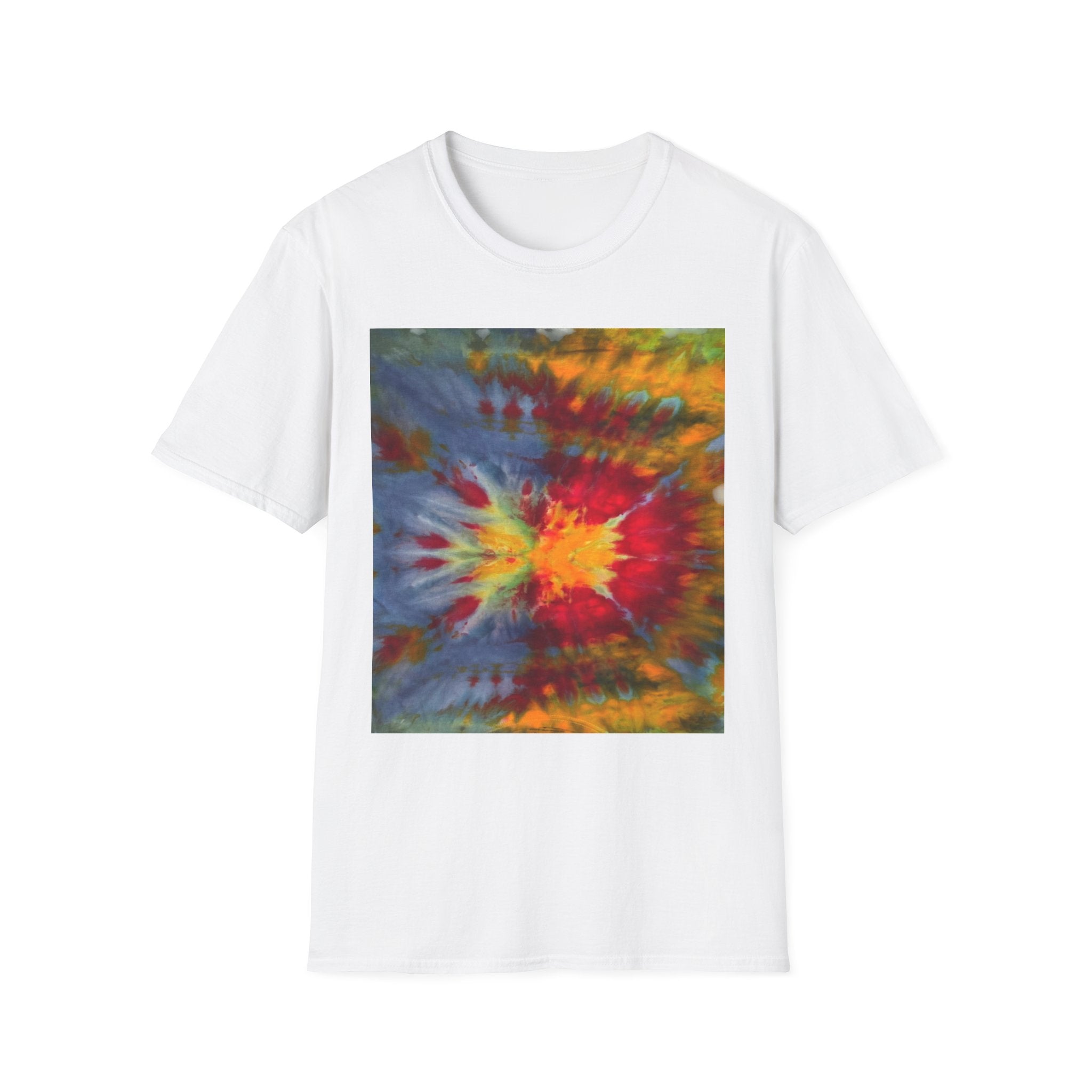SUPERSONIC: Splat style, Colorful Tie-Dye Unisex T-Shirt, Boho Tee for Festivals, Casual Wear, Gift for Music Lovers, Summer Vibes, LGBTQ+ Pride