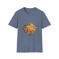 Eternal Starfire 2:  Boho Floral Snowy edge, Unisex T-Shirt - Cozy Casual Wear, Nature Lover Gift, Summer Vibes, Festival Attire, Everyday Comfort