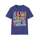 THE SCRAMBLE: Colorful, sampler style,  Tie-Dye collage Unisex T-Shirt, Vibrant Casual Wear, Summer Festival Top, Gift for Him/Her, Retro Vibe Fashion