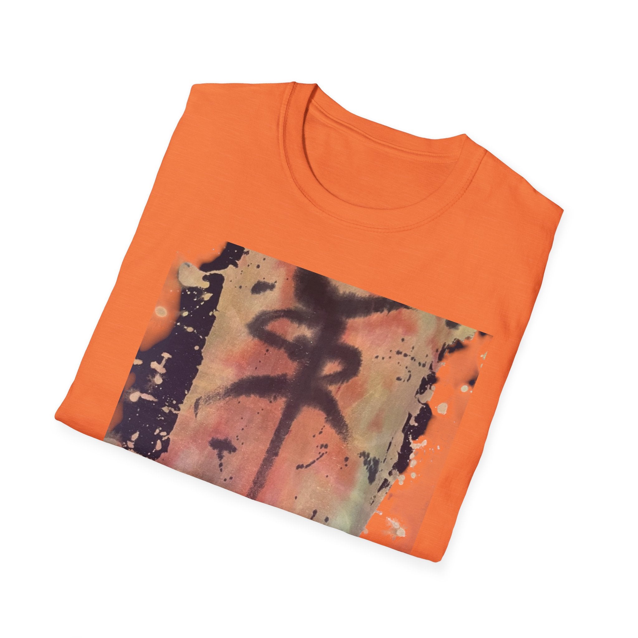 PEACE: Graffiti Tie Dye Unisex Softstyle T-Shirt, Casual Graphic Tee, Streetwear Shirt, Gift for Peace Lovers, Trendy Everyday Wear