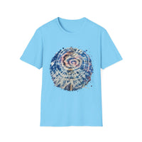 KINETIX:  Dream inspired, Spiritual Tie-Dye T-Shirt, Relaxed Vibes, Unisex Tee, Gift for Yoga Lovers, Bohemian Style, Festival Apparel