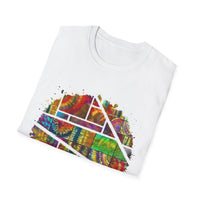 San Mateo Magic 2:  Vibrant Artistic Unisex T-Shirt, Colorful Graphic Tee, Trendy Casual Shirt, Unique Gift for Art Lovers, Summer Essential