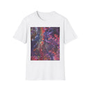 BOMBAY BLITZ:  Galactic Tie-Dye T-Shirt - Unisex Softstyle Tee, Boho Fashion, Festival Wear, Gift for Space Lovers, Casual Everyday Top