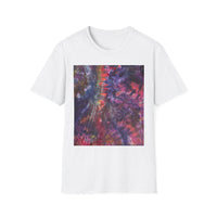 BOMBAY BLITZ:  Galactic Tie-Dye T-Shirt - Unisex Softstyle Tee, Boho Fashion, Festival Wear, Gift for Space Lovers, Casual Everyday Top