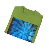 BLUE TIDE: Ocean inspired, Colorful swirl Tie-Dye Unisex T-Shirt - Boho-Chic Fashion, Summer Vibes, Gift for Him/Her, Festival Wear, Cozy Everyday Top