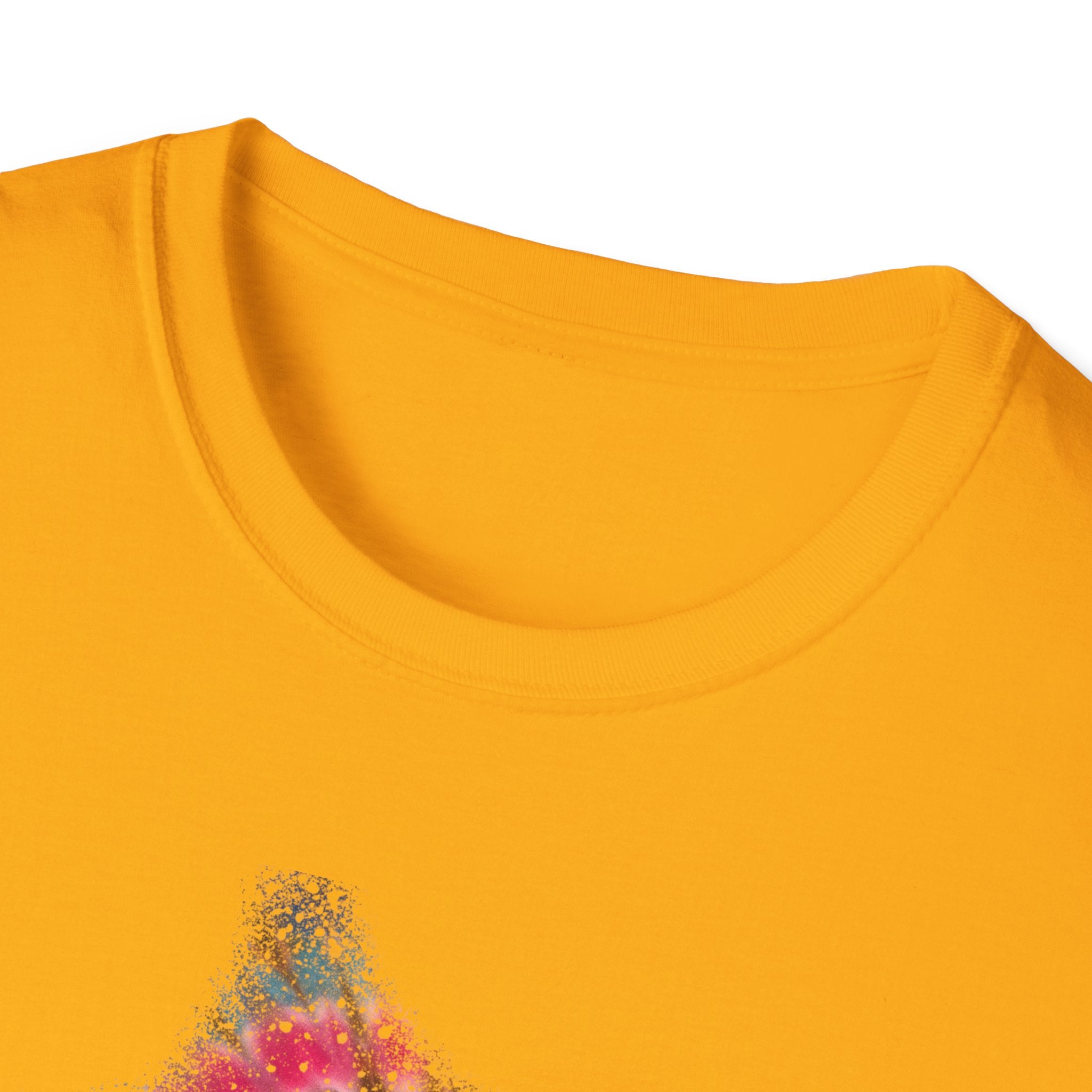 Rainbow Ballad 2: Colorful Snowy edge Tie-Dye Unisex T-Shirt, Bohemian Tee, Festival Wear, Summer Vibes, Casual Fashion, Gift for Her/Him