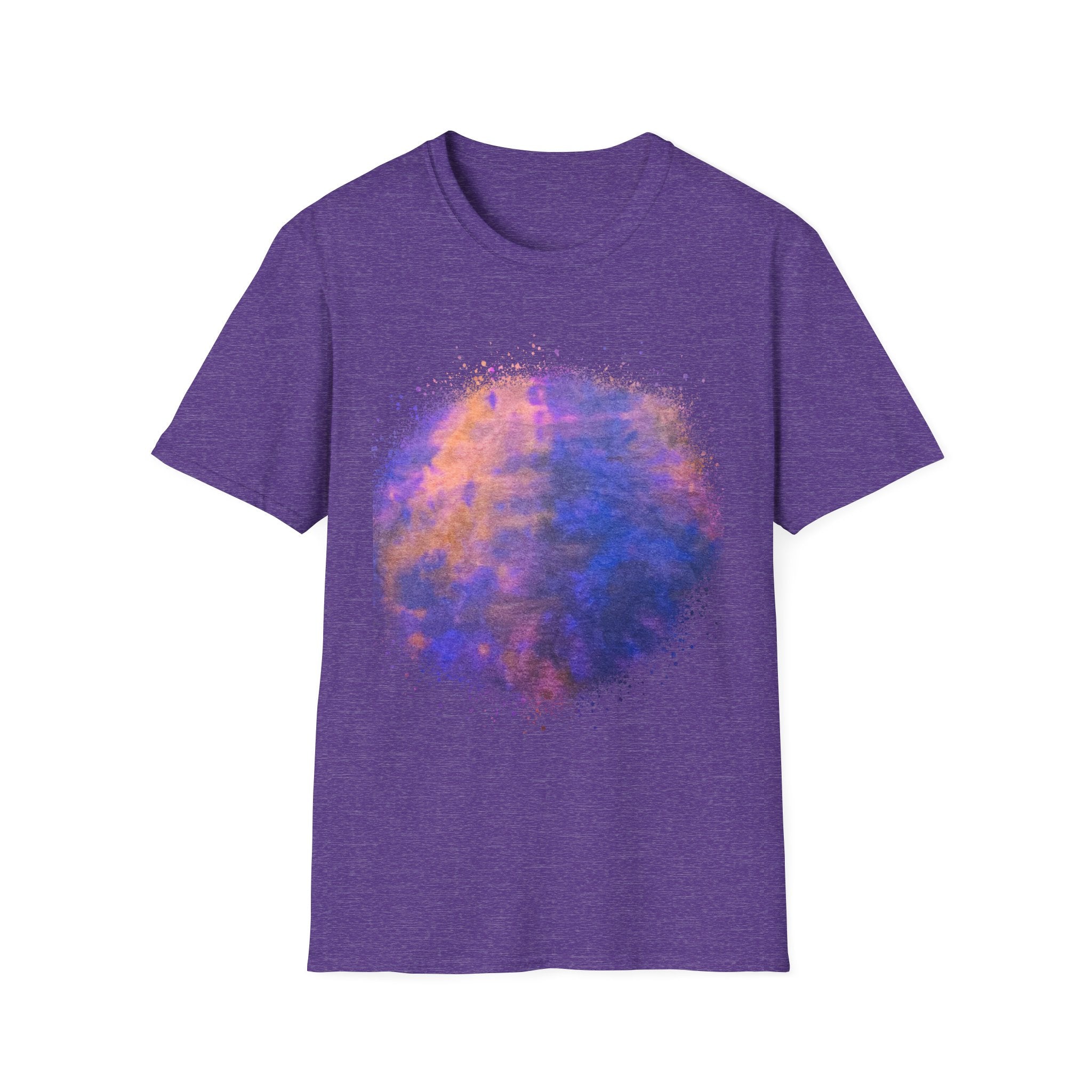 HURRICANE RIDGE: Vibrant Abstract Art T-Shirt | Unisex Softstyle Tee, Casual Wear, Gift for Art Lovers, Summer Vibes, Unique Statement Piece