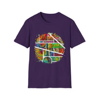 San Mateo Magic 2:  Vibrant Artistic Unisex T-Shirt, Colorful Graphic Tee, Trendy Casual Shirt, Unique Gift for Art Lovers, Summer Essential