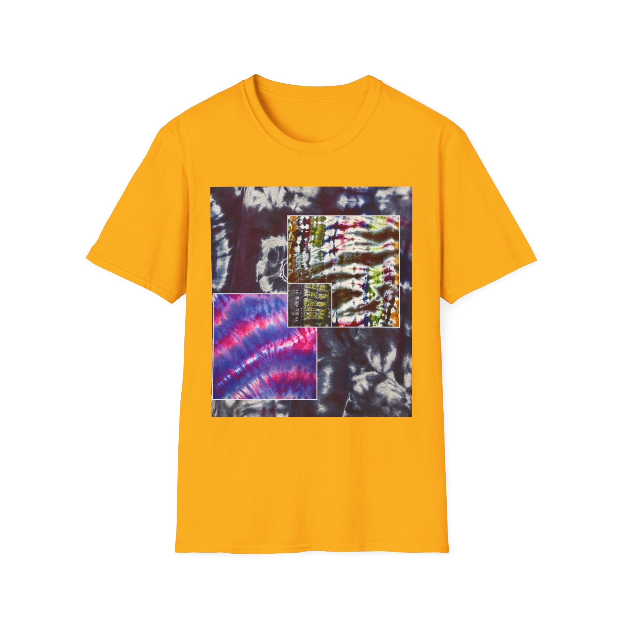REGATTA ONE: Bold Tie Dye collage, Unisex Softstyle T-Shirt