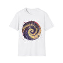 Scarlet Saga 2:  Spiral Tie-Dye Unisex Softstyle T-Shirt | Boho Chic, Casual Wear, Gift for Artists, Summer Fashion, Music Festivals