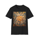 ETERNAL STAR FIRE: Cosmic Starburst T-Shirt - Softstyle Tee, Unisex Casual Shirt, Unique Graphic Top, Gift for Art Lovers, Trendy Summer Wear