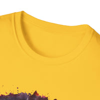 Scarlet Saga 2:  Spiral Tie-Dye Unisex Softstyle T-Shirt | Boho Chic, Casual Wear, Gift for Artists, Summer Fashion, Music Festivals