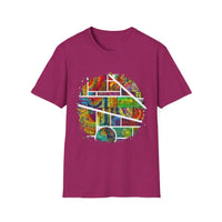 San Mateo Magic 2:  Vibrant Artistic Unisex T-Shirt, Colorful Graphic Tee, Trendy Casual Shirt, Unique Gift for Art Lovers, Summer Essential