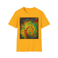 HABANERO HELIX: Rich, bright and Colorful Tie-Dye Unisex Softstyle T-Shirt, Retro Vibe Tee, Festival Outfits, Gift for Teens, Summer Essentials, Casual Wear