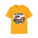 The Dilemma 2:  Colorful Collage Unisex Softstyle T-Shirt - Vibrant Art Tee, Casual Wear, Unique Gift, Graphic Tee, Everyday Essentials, Trendy Fashion